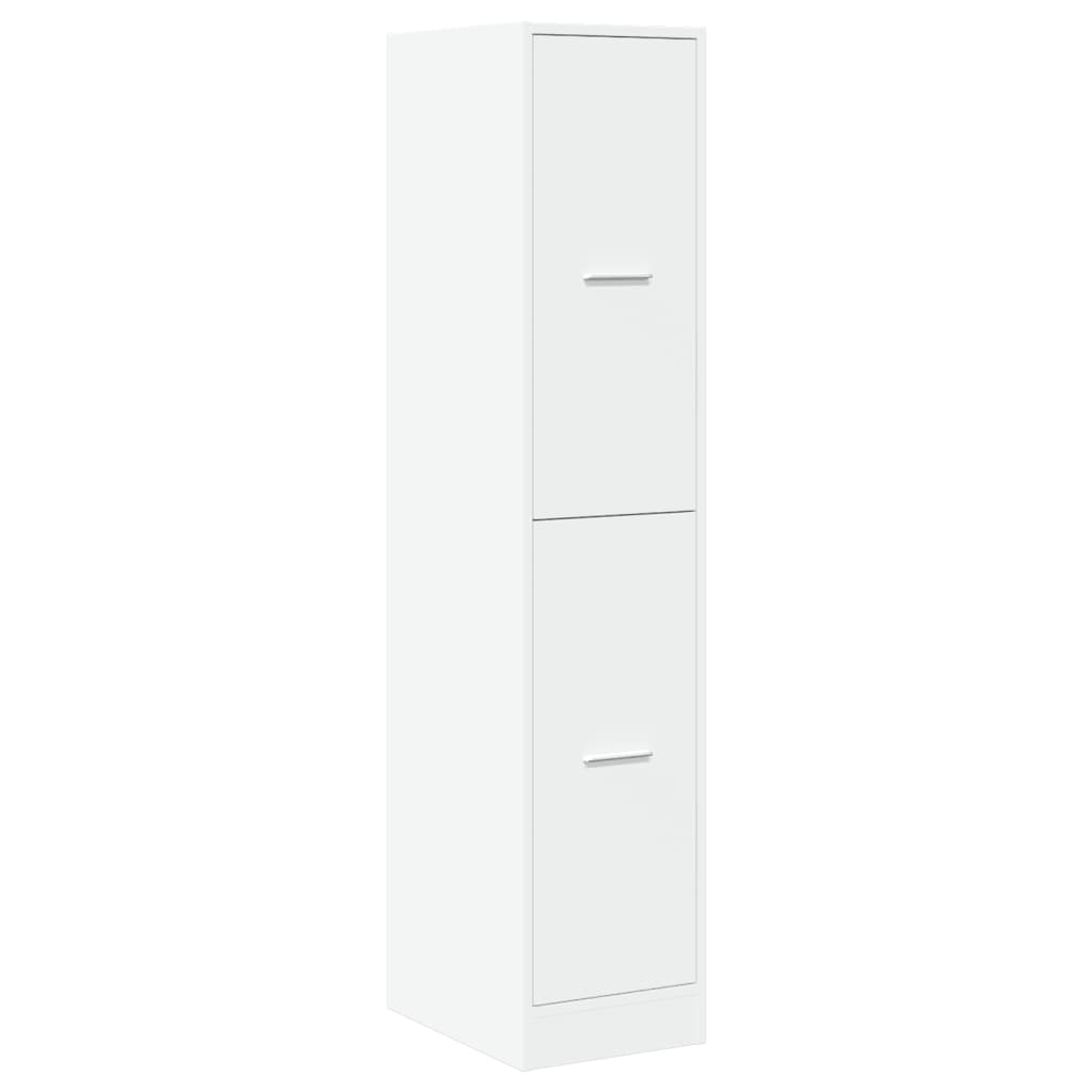 Mobiletto da Farmacia Bianco 30x41x144,5 cm Legno Agglomerato | homemem39