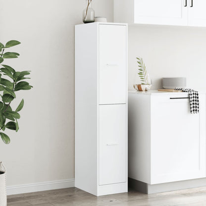 Mobiletto da Farmacia Bianco 30x41x144,5 cm Legno Agglomerato | homemem39