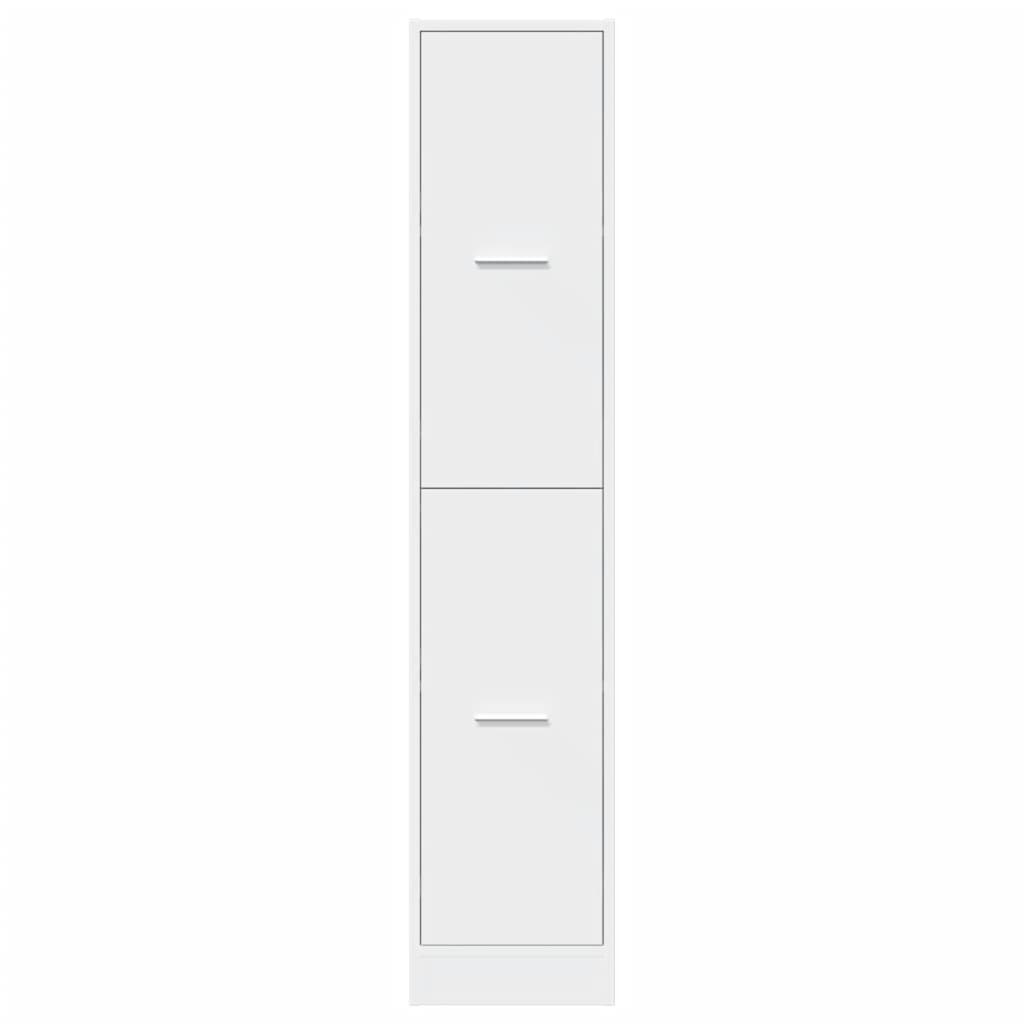 Mobiletto da Farmacia Bianco 30x41x144,5 cm Legno Agglomerato | homemem39
