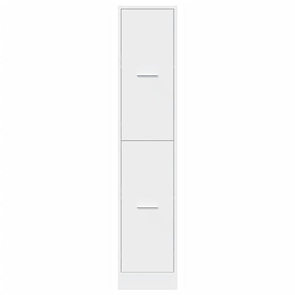Mobiletto da Farmacia Bianco 30x41x144,5 cm Legno Agglomerato