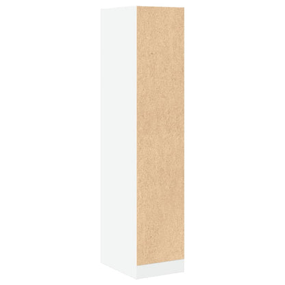 Mobiletto da Farmacia Bianco 30x41x144,5 cm Legno Agglomerato