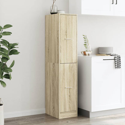Mobiletto da Farmacia Rovere Sonoma 30x41x144,5 cm Legno Agglomerato