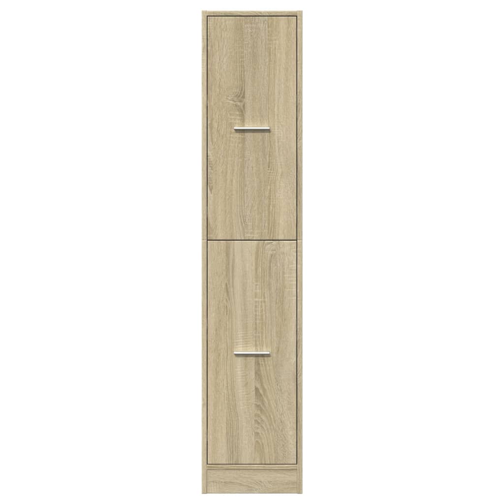 Mobiletto da Farmacia Rovere Sonoma 30x41x144,5 cm Legno Agglomerato | homemem39