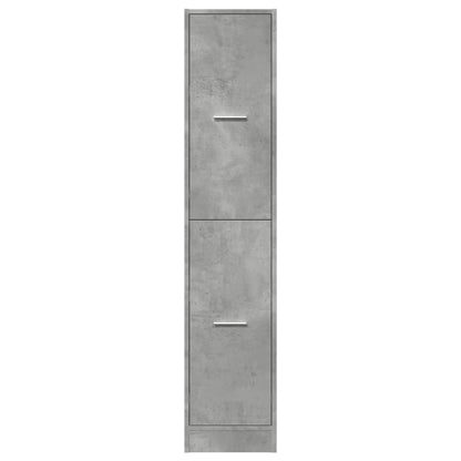 Armadietto da Farmacia Grigio Cemento 30x41x144,5 cm Truciolato | homemem39