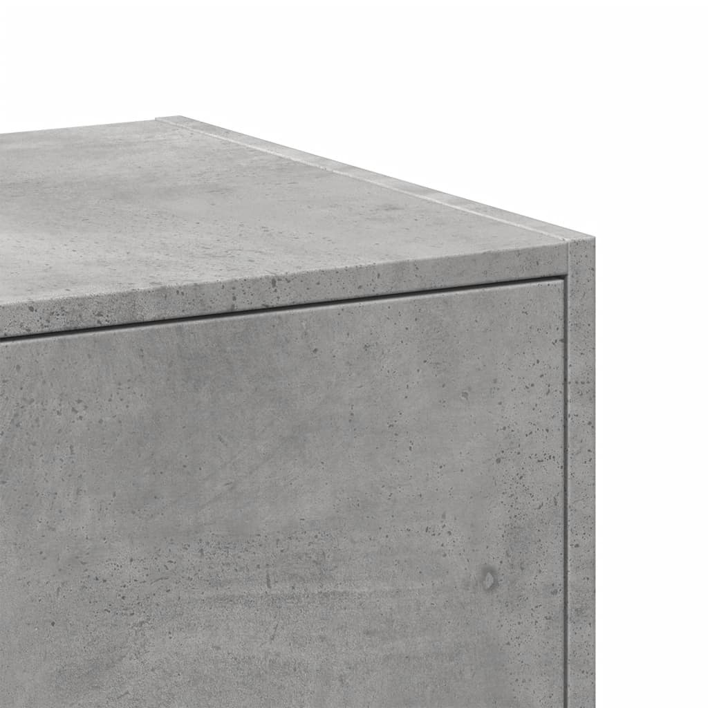 Armadietto da Farmacia Grigio Cemento 30x41x144,5 cm Truciolato | homemem39