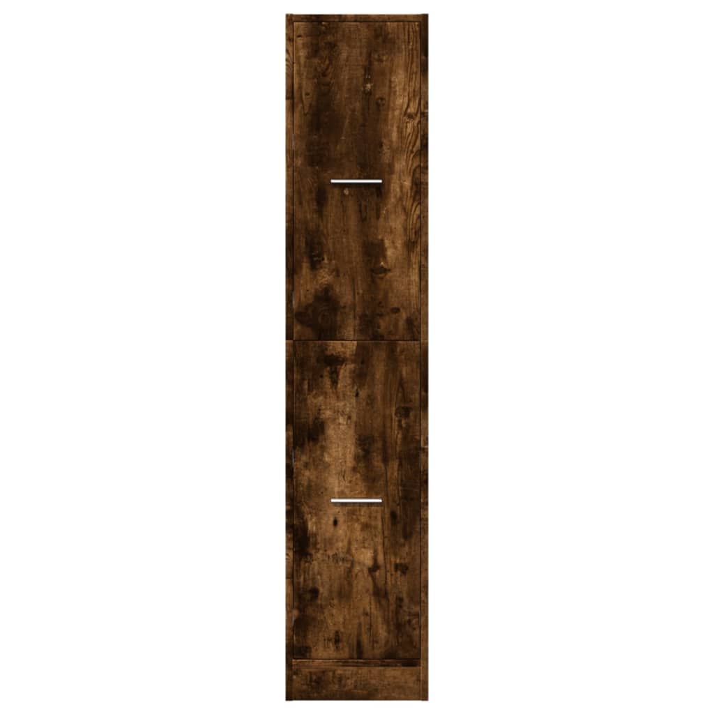 Armadietto da Farmacia Rovere Fumo 30x41x144,5 cm in Truciolato | homemem39
