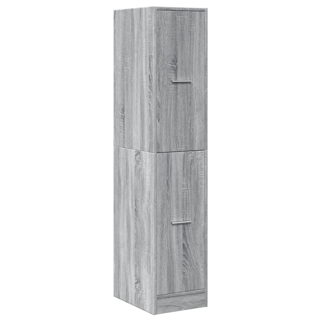 Armadietto da Farmacia Grigio Sonoma 30x41x144,5 cm Truciolato | homemem39