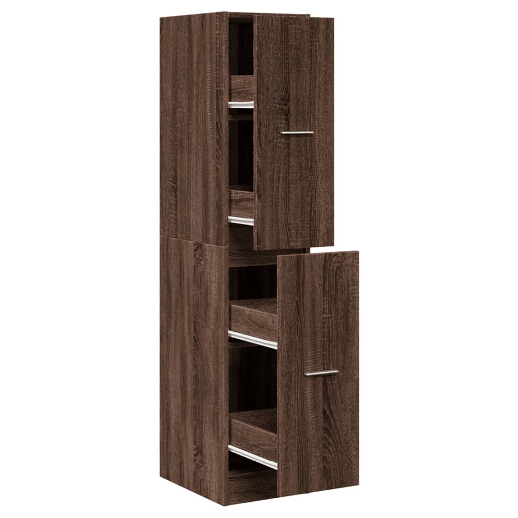 Armadietto da Farmacia Rovere Marrone 30x41x144,5 cm Truciolato | homemem39