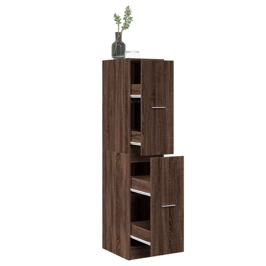 Armadietto da Farmacia Rovere Marrone 30x41x144,5 cm Truciolato | homemem39