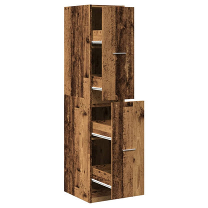 Armadietto da Farmacia Legno Vecchio 30x41x144,5 cm Truciolato | homemem39