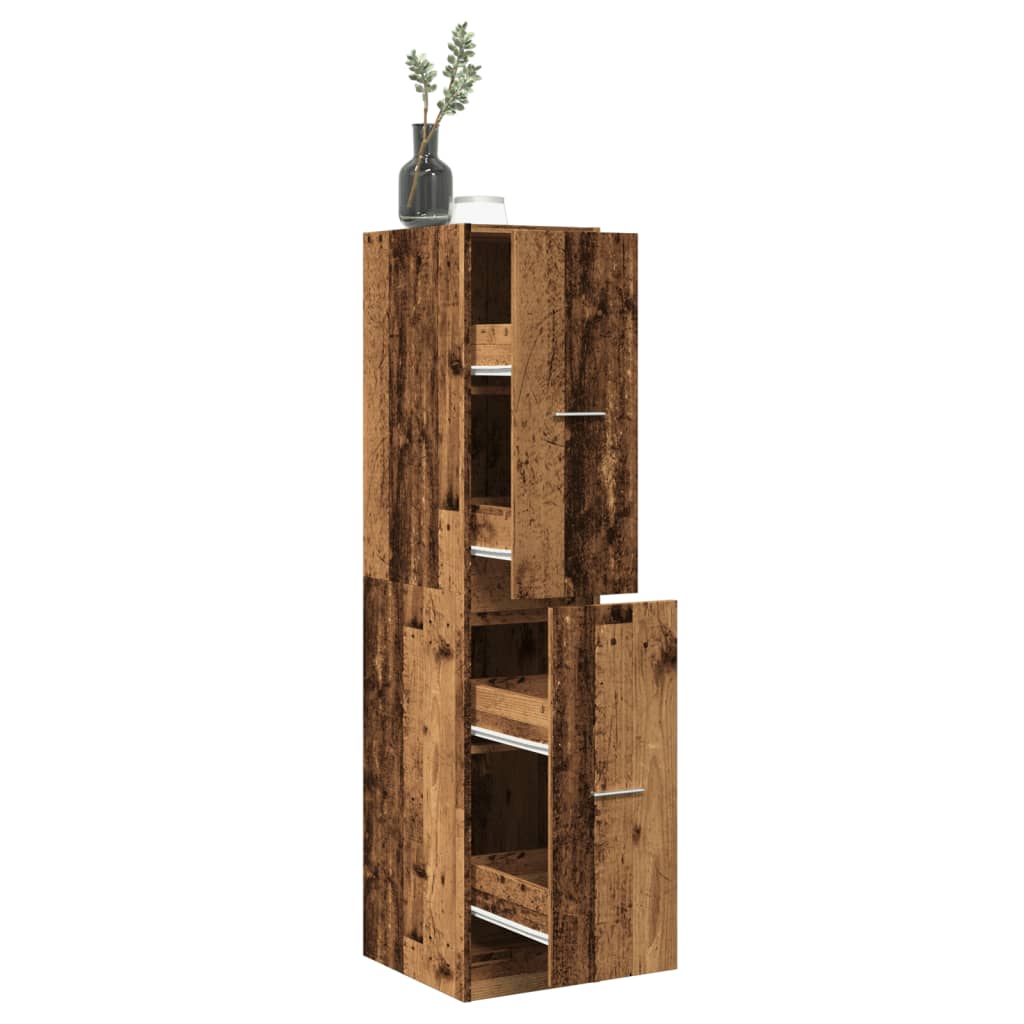 Armadietto da Farmacia Legno Vecchio 30x41x144,5 cm Truciolato | homemem39