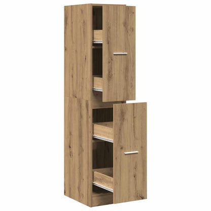 Mobiletto da Farmacia Artigianale Rovere 30x41x144,5 cm Legno Agglomerato | homemem39