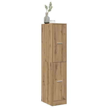 Mobiletto da Farmacia Artigianale Rovere 30x41x144,5 cm Legno Agglomerato | homemem39