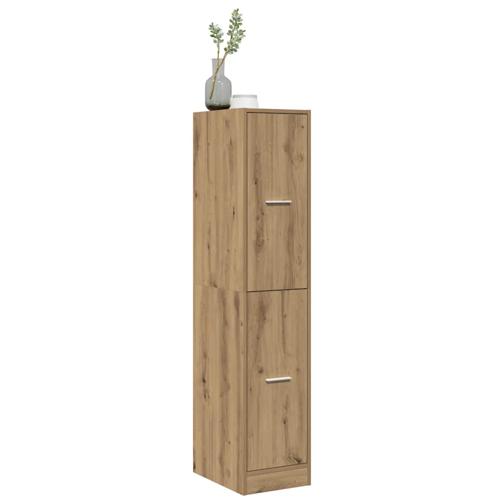 Mobiletto da Farmacia Artigianale Rovere 30x41x144,5 cm Legno Agglomerato | homemem39