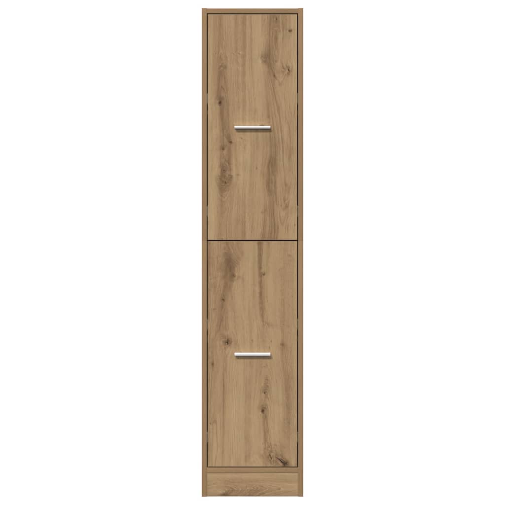 Mobiletto da Farmacia Artigianale Rovere 30x41x144,5 cm Legno Agglomerato | homemem39