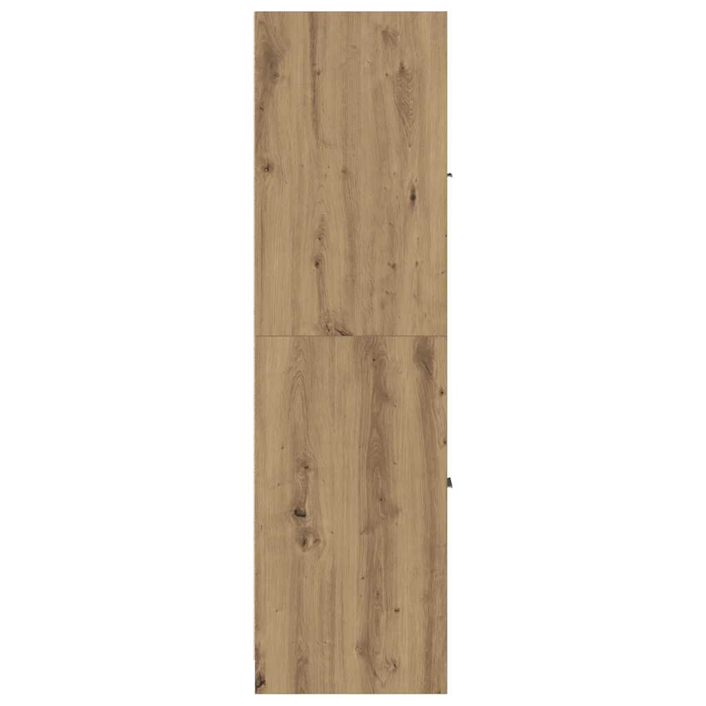 Mobiletto da Farmacia Artigianale Rovere 30x41x144,5 cm Legno Agglomerato | homemem39