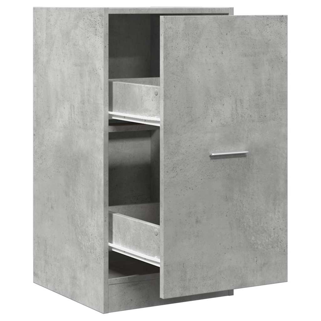 Armadietto da Farmacia Grigio Cemento 40x41x77,5 cm Truciolato | homemem39