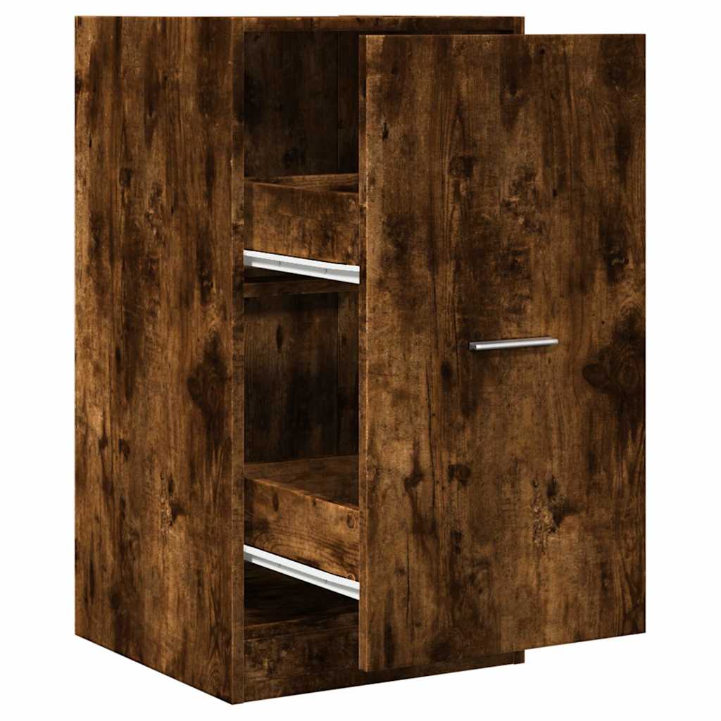 Armadietto da Farmacia Rovere Fumo 40x41x77,5 cm in Truciolato | homemem39