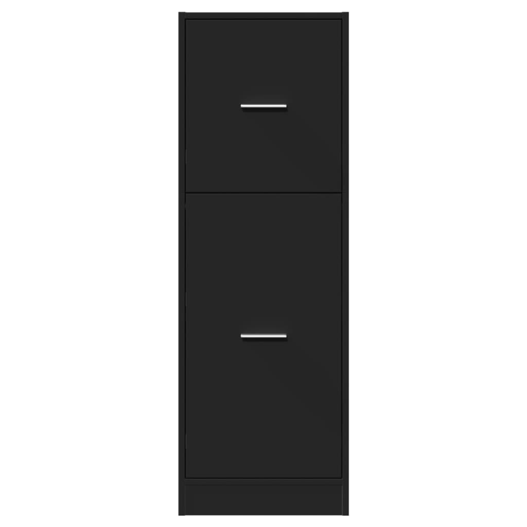 Armadietto da Farmacia Nero 40x41x118 cm in Truciolato | homemem39