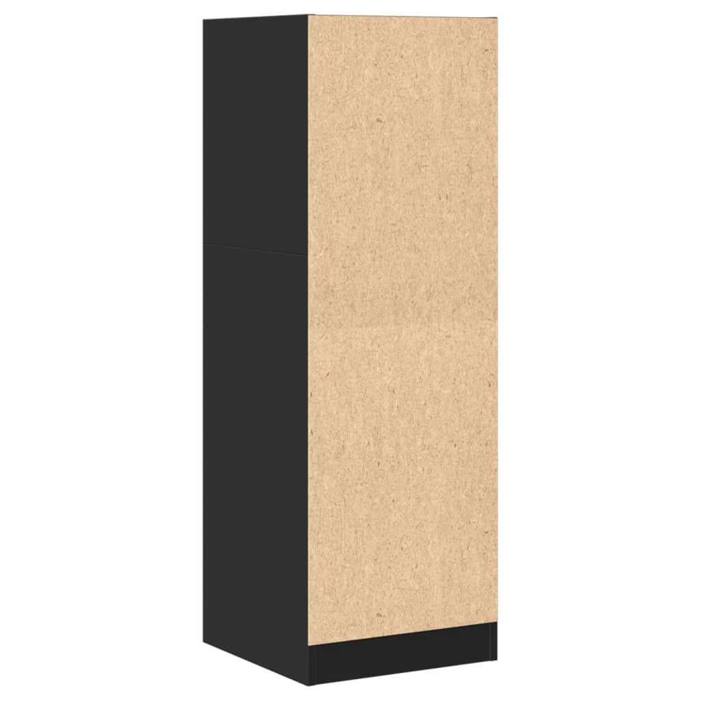 Armadietto da Farmacia Nero 40x41x118 cm in Truciolato | homemem39
