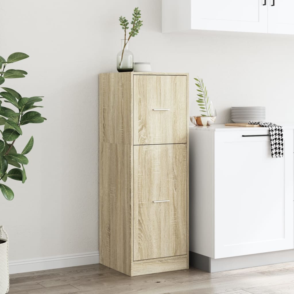 Armadietto da Farmacia Rovere Sonoma 40x41x118 cm in Truciolato | homemem39