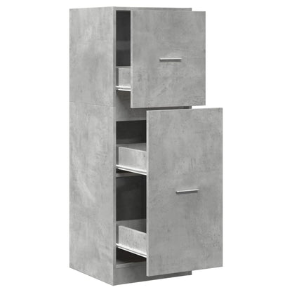 Armadietto da Farmacia Grigio Cemento 40x41x118 cm Truciolato