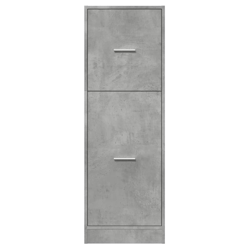Armadietto da Farmacia Grigio Cemento 40x41x118 cm Truciolato | homemem39