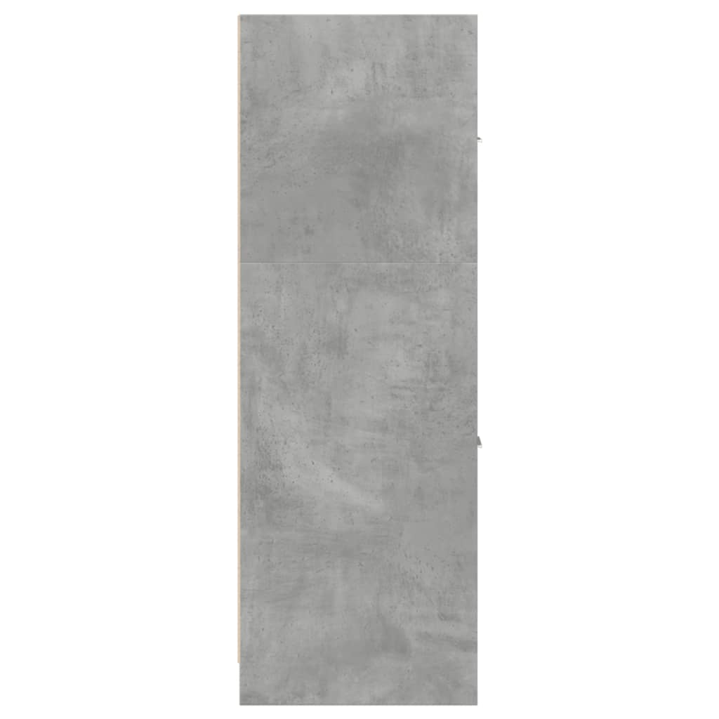 Armadietto da Farmacia Grigio Cemento 40x41x118 cm Truciolato