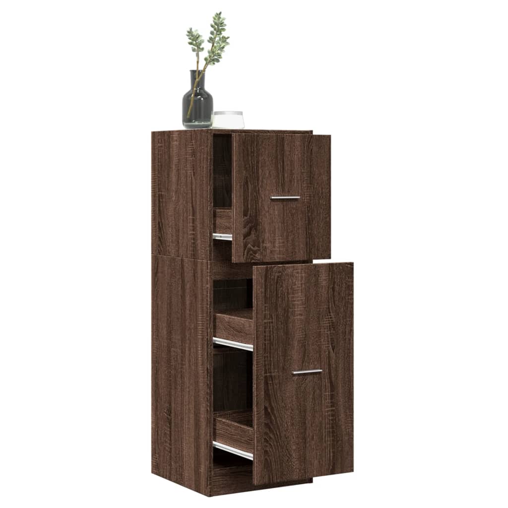 Armadietto da Farmacia Rovere Marrone 40x41x118 cm Truciolato | homemem39