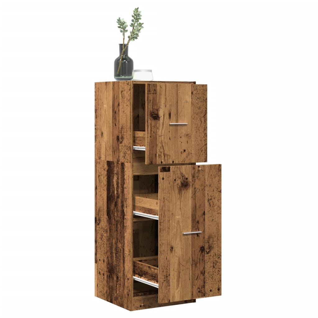 Armadietto da Farmacia Legno Vecchio 40x41x118 cm in Truciolato | homemem39