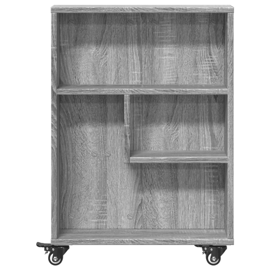 Carrello Stretto Grigio Sonoma 48x13x68 cm in Truciolato