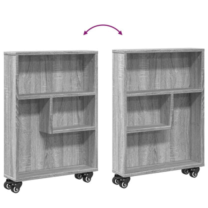 Carrello Stretto Grigio Sonoma 48x13x68 cm in Truciolato