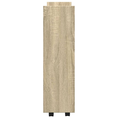 Carrello Stretto a 3 Livelli Rovere Sonoma in Truciolato - homemem39