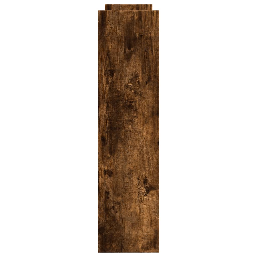 Carrello Stretto a 4 Livelli Rovere Fumo in Truciolato - homemem39