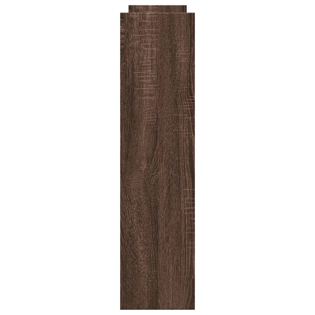 Carrello Stretto a 4 Livelli Rovere Marrone in Truciolato - homemem39