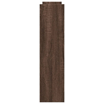 Carrello Stretto a 4 Livelli Rovere Marrone in Truciolato - homemem39