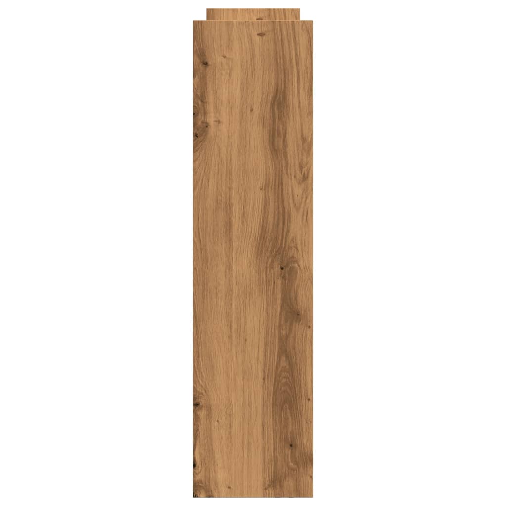 Carrello Stretto a 4 Livelli Rovere Artigianale in Truciolato - homemem39