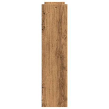 Carrello Stretto a 4 Livelli Rovere Artigianale in Truciolato - homemem39