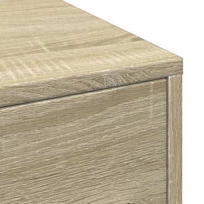 Armadietto da Bagno Stretto con Ruote Rovere Sonoma Truciolato | homemem39