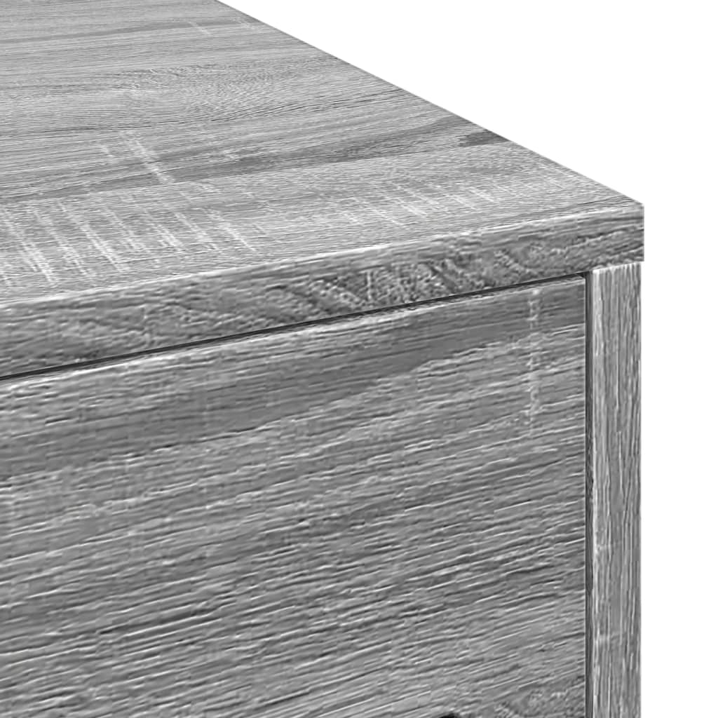 Armadietto da Bagno Stretto con Ruote Grigio Sonoma Truciolato | homemem39
