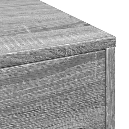 Armadietto da Bagno Stretto con Ruote Grigio Sonoma Truciolato | homemem39