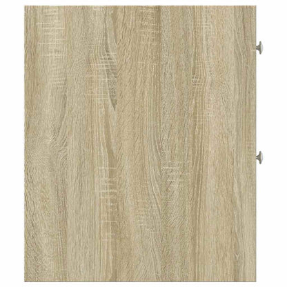 Armadietto da Bagno Stretto con Ruote Rovere Sonoma Truciolato | homemem39