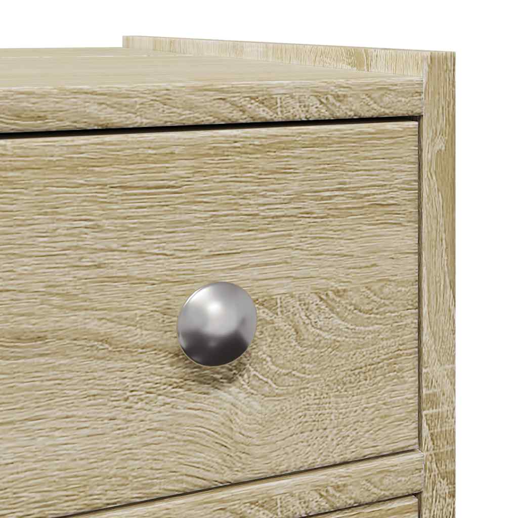 Armadietto da Bagno Stretto con Ruote Rovere Sonoma Truciolato | homemem39
