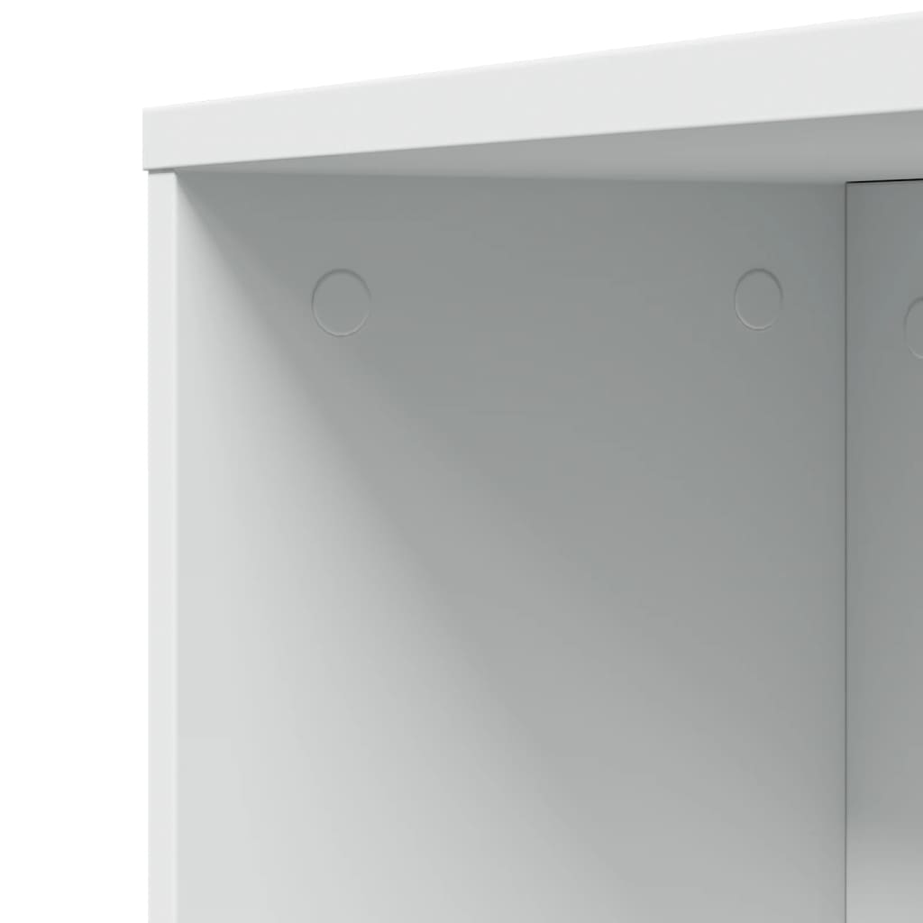 Armadietto da Bagno Stretto con Ruote Bianco in Truciolato | homemem39