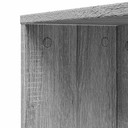Armadietto da Bagno Stretto con Ruote Grigio Sonoma Truciolato | homemem39