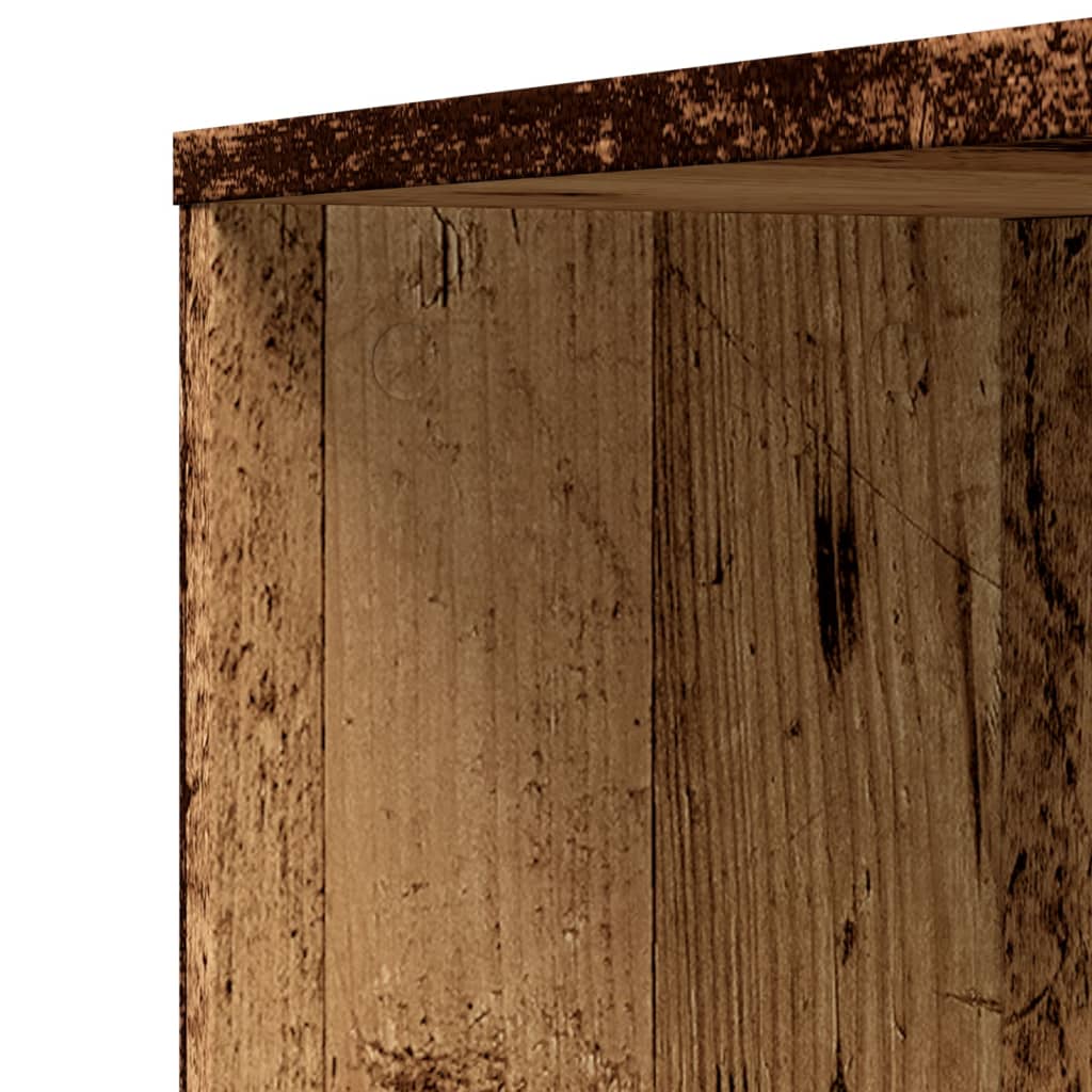 Armadietto da Bagno Stretto con Ruote Rovere Antico Truciolato | homemem39