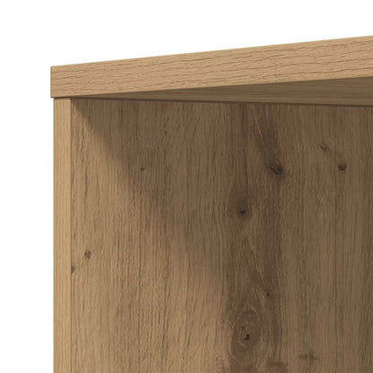 Mobile da Bagno Stretto con Ruote Rovere Artigianale Truciolato