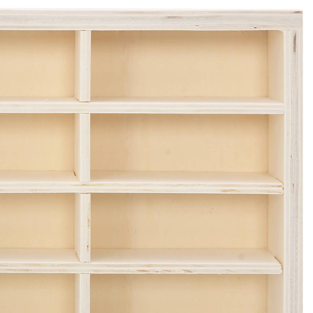 Vetrina da collezione in legno con 60 scomparti 60x4,5x40,5cm | homemem39