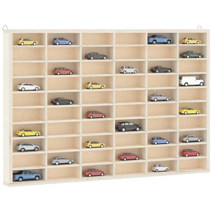 Vetrina da collezione in legno con 60 scomparti 60x4,5x40,5cm | homemem39