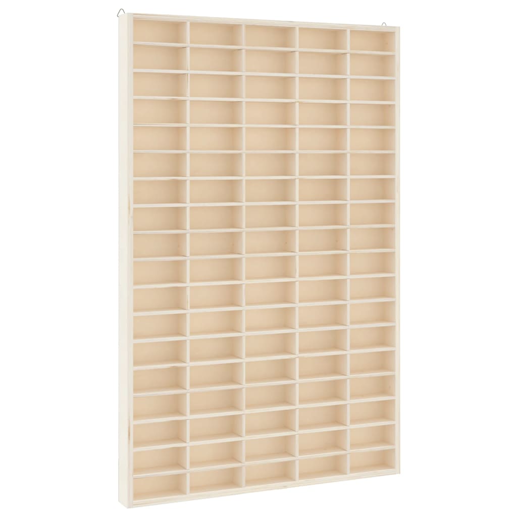 Vetrina da collezione in legno con 90 scomparti 50,5x4,5x79 cm | homemem39